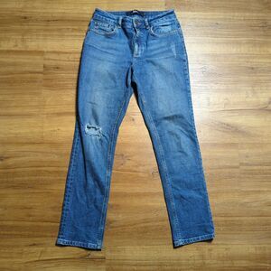 Boden Jeans Women's US 2P UK 6P The Cavendish Girlfriend Fit Straight Distressed